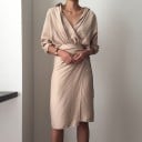 Vestido camisero cruzado 3