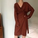 Vestido camisero cruzado 5