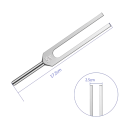 528Hz Aluminium Tuning Fork Sound Therapy Meditation Tool for Healing with Vibrations, Hammer, Velvet Bag and Cleaning Cloth 4