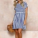Rochie scurtă cu dungi 3
