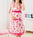 Delantal de cocina con flores J2910 3