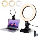 LED ringljus 16 cm med klämma 2