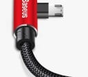 Vinklad USB / Micro USB-kabel 1 m 4