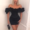 Mini rochie neagră de lux 4