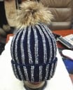 Lyxig damhatt med strass 10