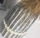 Lyxig damhatt med strass 15