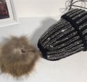 Lyxig damhatt med strass 16