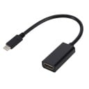Adapter USB-C hane till HDMI hona för anslutning till monitor eller TV Upplösning upp till Full HD 1080p Längd 20 cm Svart design 2