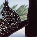Lyxiga damsandaler med strass 15