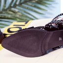 Lyxiga damsandaler med strass 16