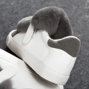 Lyxiga damsneakers med päls J1370 4