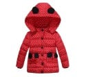 Lujosa chaqueta de invierno para niña con lunares J917 2