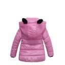 Lujosa chaqueta de invierno para niña con lunares J917 10