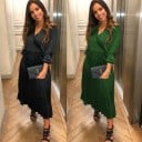 Vestido plisado de lujo 3