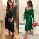 Vestido plisado de lujo 5