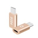 Adapter USB-C till Micro USB Liten adapter av aluminiumlegering för att ansluta Micro USB-kabel till telefon med USB-C-port Guld färg 1