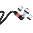 Magnetický USB nabíjací kábel sa nastaviteľným konektorom K503 2