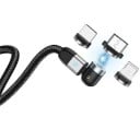 Magnetický USB nabíjací kábel sa nastaviteľným konektorom K503 3