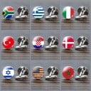 Flagga manschettknappar 20