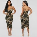 Rochie midi camuflaj 3