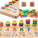 Matematiklegetøj der tæller på et bræt med ringe 2