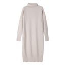 Vestido midi de cuello alto 1