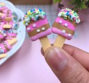 Mini popsicle dekorationer 5 st 2