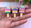 Mini popsicle dekorationer 5 st 4