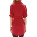 Mini rochie Ronda într-o singură culoare 6
