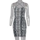 Rochie mini cu model șarpe 3