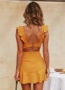Rochie mini cu volane 7