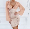 Rochie mini cu mâneci largi 4