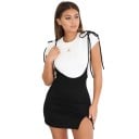 Rochie mini cu bretele de cravată 2