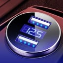Nabíjací adaptér do auta Dual USB s LED displejom 4
