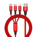 Micro USB / USB-C / Lightning laddningskabel 2