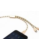 USB till Micro USB / Lightning / USB-C laddningskabel K553 3