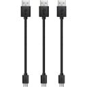 USB till Micro USB laddningskabel 3 st 2
