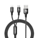 USB-laddningskabel för Micro USB / Lightning 1
