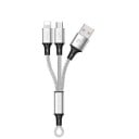 USB-laddningskabel för Micro USB / Lightning K455 4