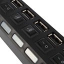 Laddare 7 USB-portar med switchar 6