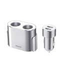 Dubbel USB-billaddare med cigarettändaruttag 2