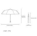 56 x 98 cm Umbrelă pliabilă automată Umbrelă compactă de călătorie pentru geantă Umbrelă rezistentă la vânt pentru protecție 4
