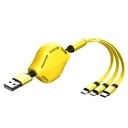 3-i-1 USB-indragbar kabel 5