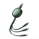 Infällbar USB-kabel 3in1 K671 3