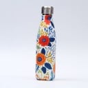 Reseflaska i rostfritt stål med blommotiv 10