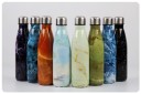 Reseflaska i rostfritt stål med marmormotiv 9