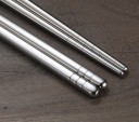 Palillos de acero inoxidable 5 pares 3