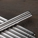 Palillos de acero inoxidable 5 pares 5