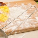 Durkslag i rostfritt stål med handtag 5