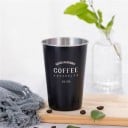 Rostfri mugg med inskription 1